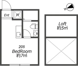 東京都足立区舎人1【アパート】の間取り