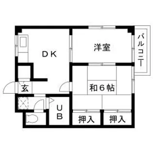 エステートピアスワン【2階】の間取り