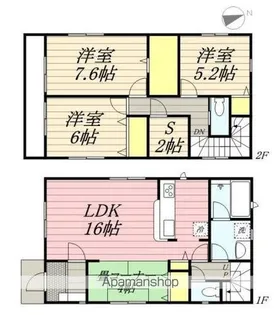 茨城県鹿嶋市大字平井【一戸建】の間取り