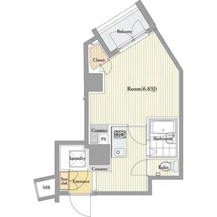 ビバリーホームズ高円寺【1階】の間取り