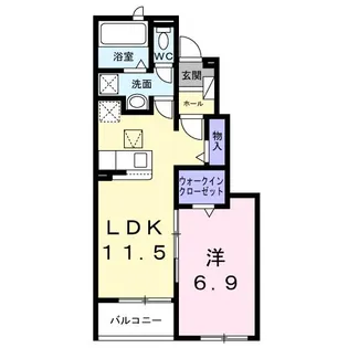 アンフィニ【1階】の間取り