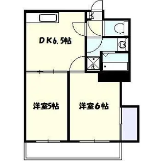 カルプマール玉川【2階】の間取り