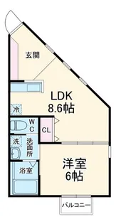 Cosmo Villa Kasukabe【2階】の間取り