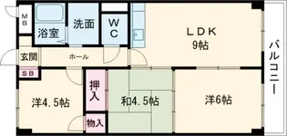 ベネフィス北在家【3階】の間取り