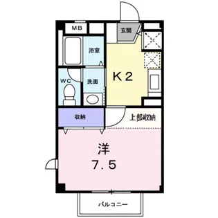 ヴィーブルS13【2階】の間取り