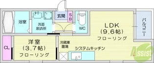 TheOTS 1【2階】の間取り