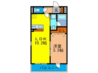 ベルドミール口酒井【2階】の間取り