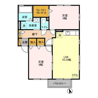 ドミール・シャルマン B【1階】の間取り