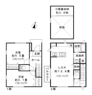 東京都板橋区徳丸3【一戸建】の間取り
