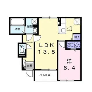 サンライズ・MITO B【1階】の間取り