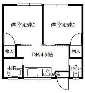 東京都八王子市丹木町1【アパート】の間取り