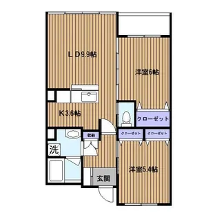 ベルジュ横濱本郷台【4階】の間取り