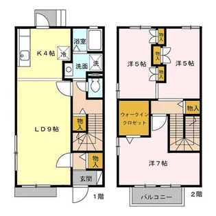 群馬県高崎市上中居町【一戸建】の間取り