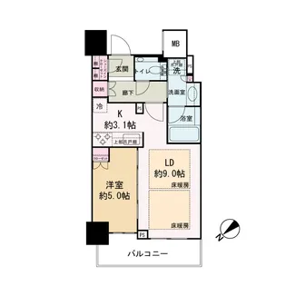 ザ・セントラルマークタワー【31階】の間取り