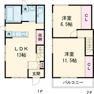東京都目黒区五本木2【一戸建】の間取り