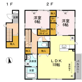 金泉寺住宅【2階】の間取り