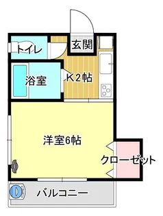 福永ハイツ【2階】の間取り