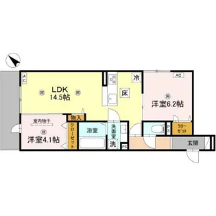 イルフォンターナ大田町【1階】の間取り