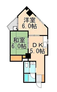 有賀サンハイツ【6階】の間取り