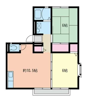 キャッスル丸井【1階】の間取り