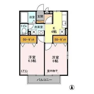 ラ・グラシューズ【2階】の間取り