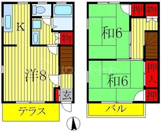 千葉県野田市山崎【一戸建】の間取り