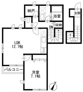 プラートフジ参番館【2階】の間取り
