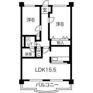 愛知県名古屋市守山区鼓が丘2【マンション】の間取り
