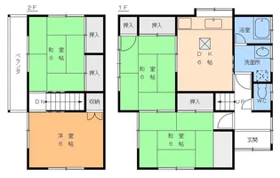 愛媛県松山市山西町【一戸建】の間取り