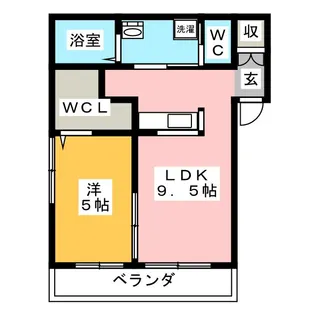 ディアコート【1階】の間取り