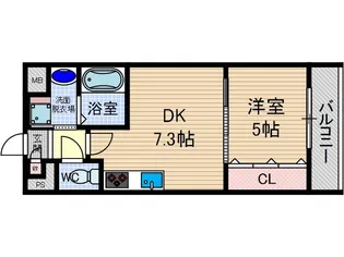 エストラーダ・ブランカ下中条【2階】の間取り