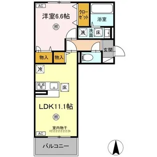 熊本県熊本市中央区出水5【アパート】の間取り