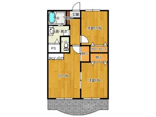 ソルテオオギヤ【1階】の間取り