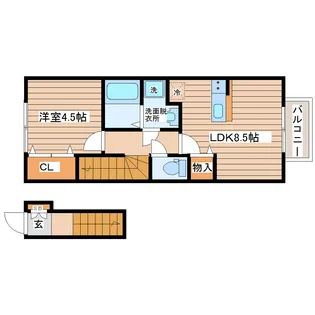 Liberte太子堂【2階】の間取り