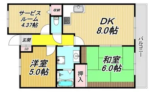 ファミールメゾン【6階】の間取り