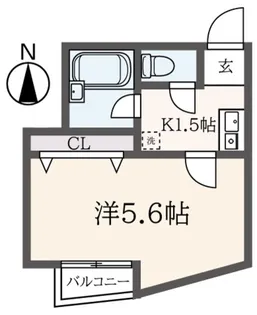 カーナYokohama【2階】の間取り