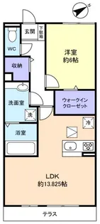 ラックヒル【1階】の間取り