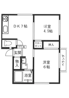コンフォートみなみ【2階】の間取り