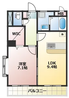 アミリアコート【1階】の間取り