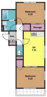 メゾンなか【1階】の間取り