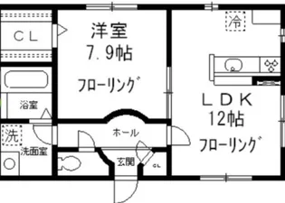 タカホアパートメント【1階】の間取り