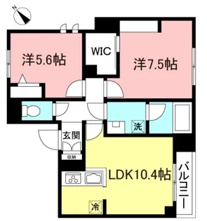 アトリエール豪徳寺【2階】の間取り
