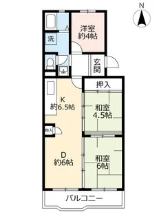 URアーバニア滝子南【4階】の間取り