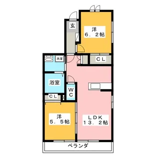 LA VENERE 2【1階】の間取り