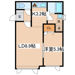 レジデンス城山I【1階】の間取り