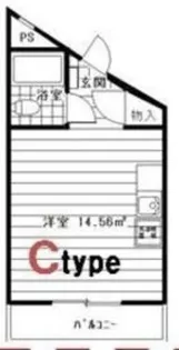 スタジオハゴロモ【3階】の間取り