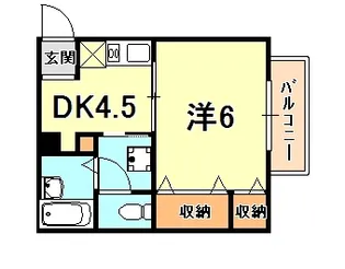 中山手ガーデンパレスA棟【2階】の間取り