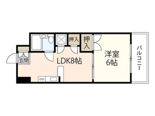 グローバル松川【9階】の間取り