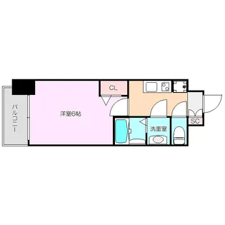 プレサンス新大阪ストリーム【8階】の間取り