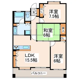 ファーネスト大江東リバーサイド【2階】の間取り